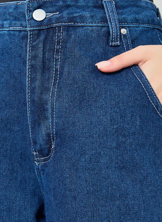 Styli Women Blue Relaxed Fit Wide Leg Jeans - Image 2